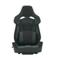 thumbnail image 5 of imerelez Universal Racing Seats with Dual Sliders, PU & Carbon Leather Reclinable Right Passenger Side, 5 of 7