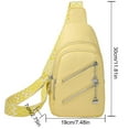 thumbnail image 4 of Sac de Poitrine pour Femmes Sac à Bandoulière Mode Simple Trou pour Écouteurs Sac pour Cellulaire, 4 of 7