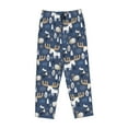 thumbnail image 4 of Naloa Forest Elk Print Women’s Ultra-Soft Comfy Pajama Lounge Pants with Pockets & Drawstring, 4 of 8