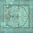 thumbnail image 1 of Ahgly Company Indoor Square Persian Light Blue Traditional Area Rugs, 6' Square, 1 of 4