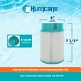 thumbnail image 3 of Hurricane 2 Pack HF-SOFT09-01 Advanced Soft Tub Spa Filter Cartridge Replacement, 3 of 7