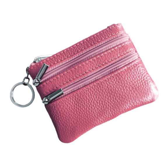 GASTROPOD Coin Purse,Compact Three Zippered Compartments Card Holder,Sleek Eco-friendly PU Leather Small Purse