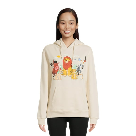 Lion King Women's Hoodie with Long Sleeves, Sizes XS-XXXL