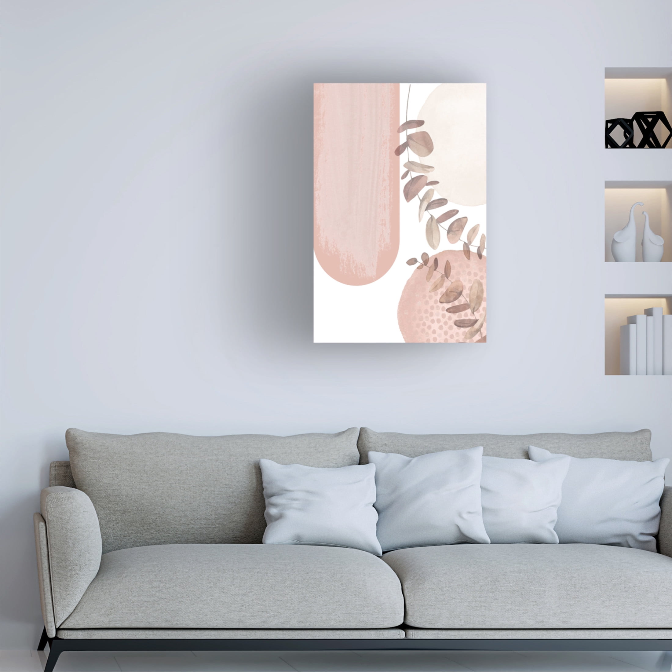 Trademark Fine Art Sally Ann Moss boho pink 2 Canvas Wall Art