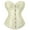 Beige, variant on Corset Top For Women Bustier Lingerie for Women Stain Overbust Vintage Waist Cincher Orange XS