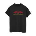thumbnail image 2 of Game Of Thrones: House Of The Dragon Womens Dragon Logo Cotton Boyfriend T-Shirt, 2 of 3