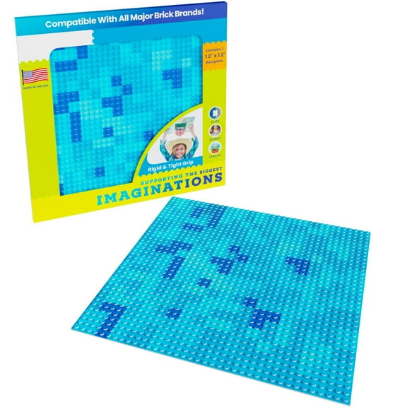 Light Blue Mosaic Baseplate (1Pack)