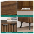 thumbnail image 4 of Smuxee Buffet Storage Cabinets,Kitchen Cabinet with Doors,Fluted Entryway Cabinet, 4 of 6