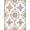 Beige Ivory Rose, Pattern 9, variant on ODIKA Beige Traditional Symmetrical Botanical Scrollwork Vintage for Home Office, Gaming Room, Under Desk, Non-Slip Chair-Friendly