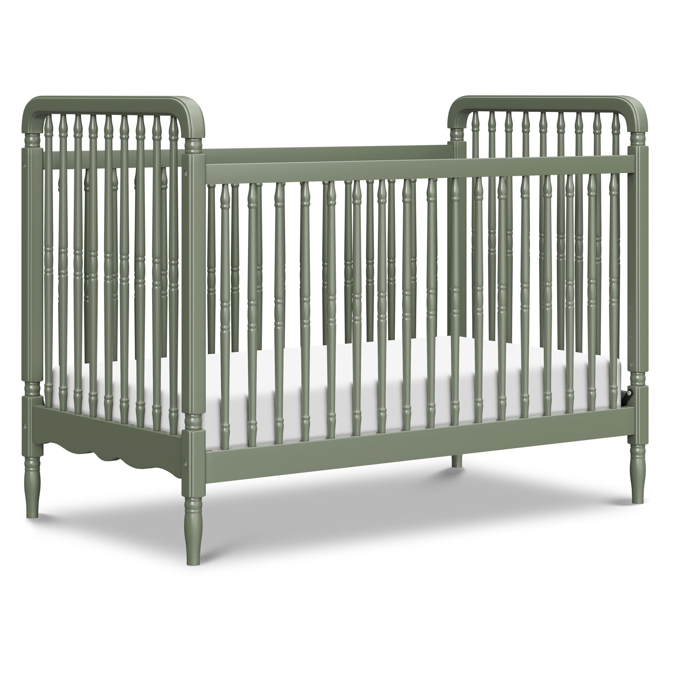Namesake Liberty 3-in-1 Convertible Spindle Crib with Toddler Bed Conversion Kit