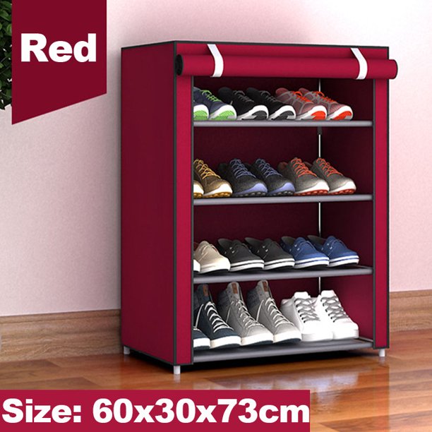 Multi Layer Diy Folding Shoe Rack Dustproof Storage Shoe Cabinet Dormitory Small Shoe Rack Cloth Shoes Organize Cabinet Walmart Com Walmart Com