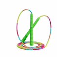 thumbnail image 1 of Abbraccia Cuerda de saltar con cuentas, longitud ajustable, para fitness, adultos y niños, cuentas coloridas, diseño sin enredos, 1 of 6