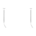 thumbnail image 1 of Youkk Model Railway Lamp for Micro-Landscape Props LED Metal Lamppost Decoration Ladder Streetlights Architectural Sand Accessories Silver（White Light） 2Set, 1 of 6