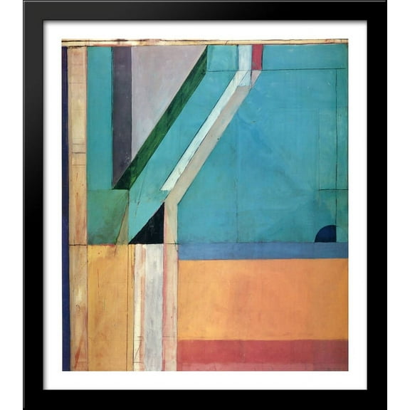 Ocean Park No. 40 28x32 Large Black Wood Framed Print Art by Richard Diebenkorn