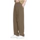 thumbnail image 2 of Pantalones largos de poliéster para hombre, moda informal, color liso, rectos, con bolsillos y cordón ajustable., 2 of 9