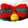 thumbnail image 3 of Bufanda de gato de Navidad tejida a mano, de cuello de perro, joyería ajustable para perros pequeños, cachorros, decoraciones para gatitos Campana S Salvador collares de gato, 3 of 3