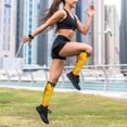 thumbnail image 6 of Lsque Flower Bush Sunflower Pattern Sport Compression Socks for Men & Women 15-20 mmHg Knee High Nurse Pregnant Running Medical and Travel Athletic, 6 of 6