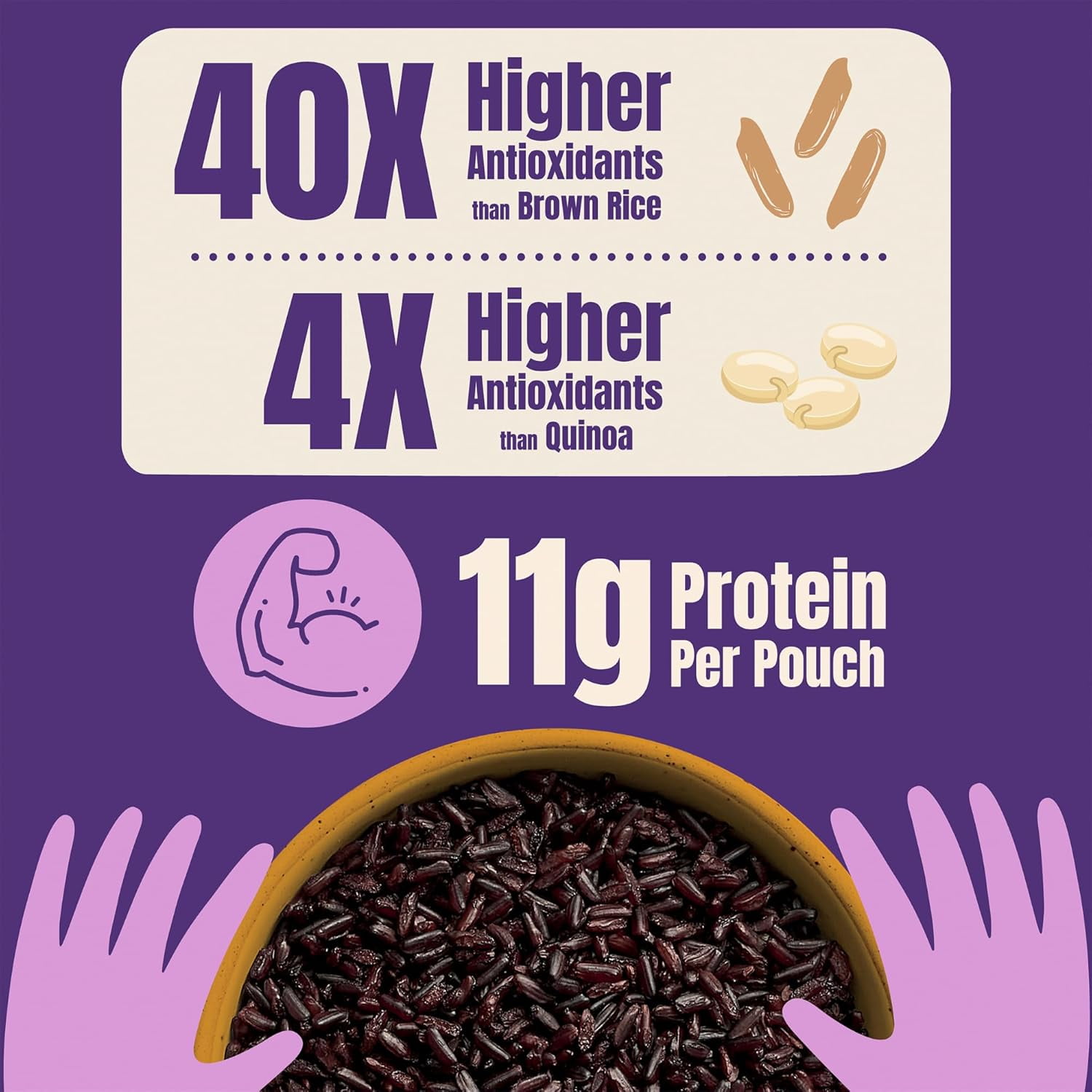 Jasberry Organic Superfood Rice, Vegan, 7oz 6 Pack, Original