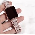 thumbnail image 3 of Bling Bands compatibles con Apple Watch Band 38 mm, 40 mm, 41 mm, 42 mm, 44 mm, 45 mm iWatch Series 7/6/5/4/3/2/1/SE, pulsera de metal ajustable, 3 of 5