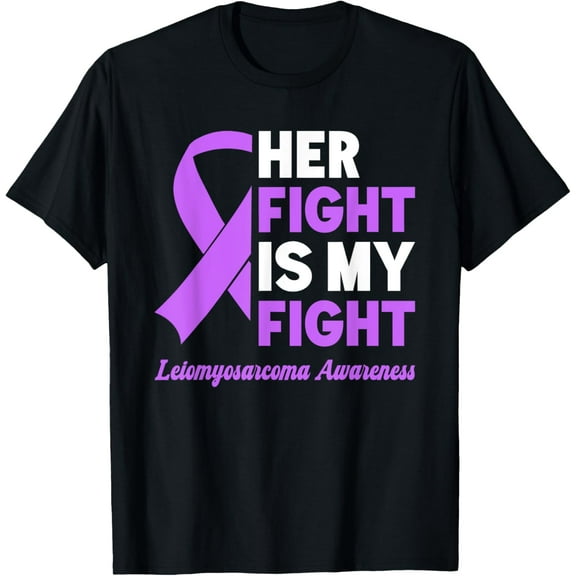 Premium Comfort - Her Fight My Fight Leiomyosarcoma Awareness T-Shirt