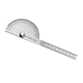 thumbnail image 1 of VONKY 180° Protractor Angle Rules Universel Acier Inoxydable Rotation Instruments de Mesure Règle Mesure Outil Dispositif 100mm 1Set, 1 of 1