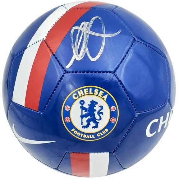 Mason Mount Autographed Blue Nike Soccer Ball Chelsea F.C. Beckett BAS 196467