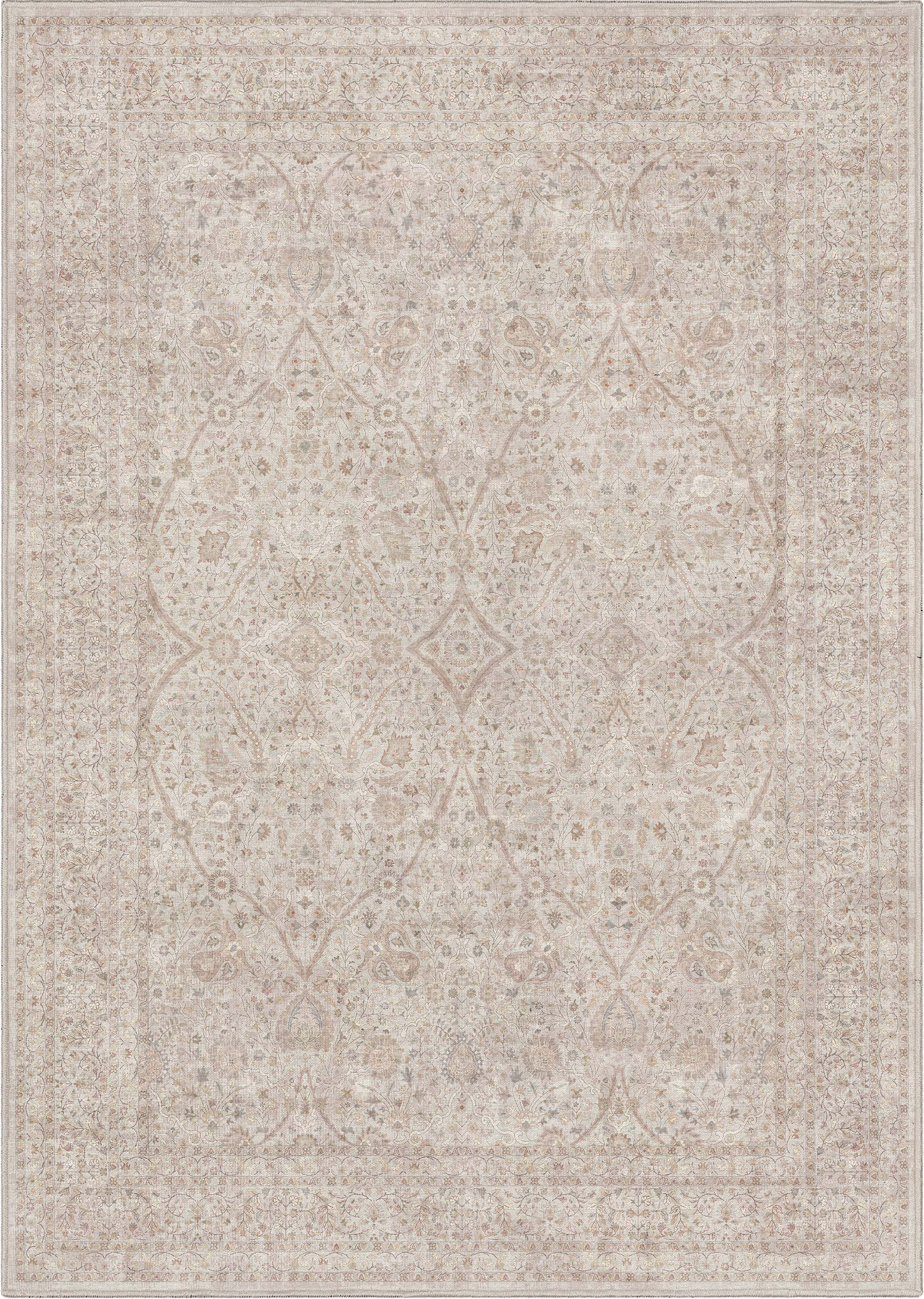 Well Woven Asha Lilith Vintage Oriental Blue 5'3" x 7'3" Area Rug