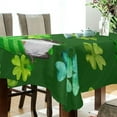 thumbnail image 5 of GZHJMY St. Patrick's Day Gnome Tablecloth, Rectangle Waterproof Washable Polyester Table Cover for Picnic Dinner Holiday Party Decor, 60 x 120 Inch, 5 of 7