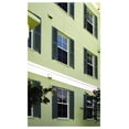 thumbnail image 5 of 12 in. W x 36 in. H , Standard Cathedral Top Center Mullion, Open Louver Shutters, Includes Matching Installation Spikes (Per Pair), 002 - Black, 5 of 7