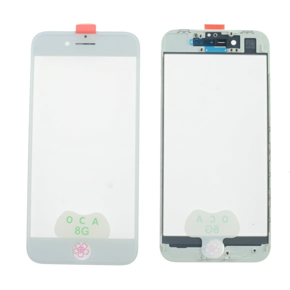 3 in 1 Front Glass Screen for iPhone 11 Xr + OCA with Ear Mesh Replacement Frame for iPhone 8 7 6 6s Plus Outer Lens Repair Parts