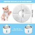 thumbnail image 3 of Kingswick Cat Water Fountain Filter Round, 10 Filters Pack, Compatible with Most Cat Fountain and Pet Water Fountain, Activated Carbon Filter, 3 of 10