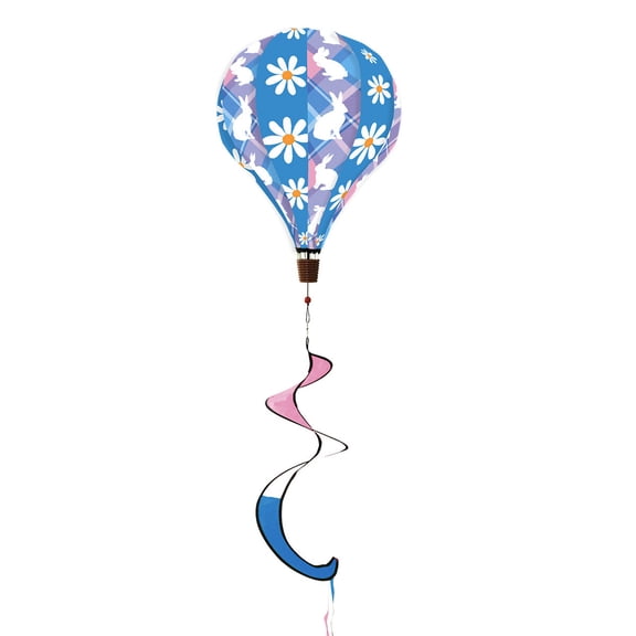 Briarwood Lane Easter Hot Air Balloon Wind Twister 54x12 Bunnies Deluxe For Easter Balloon