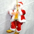 thumbnail image 3 of Xihbxyly Adorno de Papá Noel Trepador, Escalera Musical con Cadena de Cuentas, Decoración Navideña con Movimiento, Decoración Festiva para El Hogar y El Exterior, Regalo Perfecto de Navidad, Tamaño 2, 3 of 7