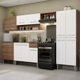 thumbnail image 2 of Cocina Integral Madesa Emilly 293cm Marrón/Blanco Madesa Emilly Cocina Integral Mueble de Cocina, 2 of 9