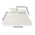 thumbnail image 3 of Ice Silk Mat Set Breathable Mattress Topper Soft Nylon for Cooling Comfort Dorm Bedroom, 3 of 6