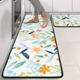 thumbnail image 2 of Kitchen Rugs Sets Of 2,Pioneer Flower Floral Print Pattern Anti Fatigue Kitchen Mat Rugs Non Slip Washable,Decorative Kitchen Floor Mats for Kitchen,Sink,Laundry,17"x47"+17"x47", 2 of 5