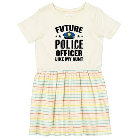 

Inktastic Future Police Officer Like My Aunt Girls Toddler Dress