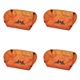 thumbnail image 1 of Combinación Vajilla Senderismo Plegable Ligero Al Aire Libre (plato Comedor) Naranja, 1 of 4