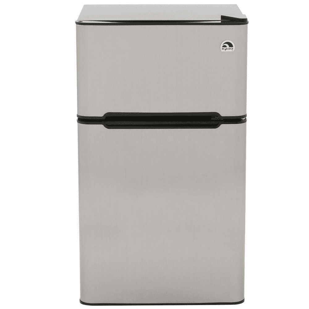 Igloo 3.2 Cu Ft Compact Fridge Stainless Steel2 Door