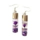 thumbnail image 5 of Qarigey 1 par de pendientes colgantes para mujer, joyería de compromiso para mujer, color morado Violeta 2piezas Qarigey CBP308120, 5 of 6