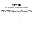 thumbnail image 2 of Transit Auto Front Rear Hub Bearings Assembly Coated Disc Brake Rotors and Semi-Metallic Pads Kit (10Pc) for Car 2018-2022 Volkswagen Tiguan AWD - Left Right Side (Driver Passenger) KBB-116332, 2 of 11