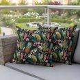 thumbnail image 3 of Outdoor Pillow Covers Pack of 2, Summer Pineapple Pink Flower Green Leaves Waterproof Throw Pillowcase Cushion Cases, Tropical Plant Decorative Pillow Cover for Couch Sofa Home Bed Patio, 3 of 9