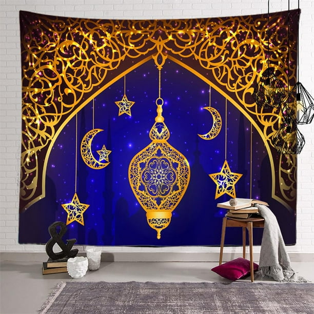 Decoración Para El Hogar De Ramadán, Tapices Para Colgar En La Pared Para Sala De Estar, Dormitorio, Estudio, Decoración Multifuncional Para El Hogar seitruly HA045153-03