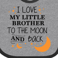 thumbnail image 4 of Inktastic I Love My Little Brother to the Moon and Back Boys or Girls Baby Bib, 4 of 4