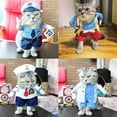 thumbnail image 6 of Funny Costumes Pets Cute Cat Costumes Funny Cats and Dogs Costumes Stand Up Halloween Cosplay Cat Clothes Supplies (A,M), 6 of 6
