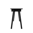 thumbnail image 6 of Home Design Serafina Writing Desk with Spacious Tabletop and Built-In Drawer, Modern Clean-Lined Design for Home Office, Study Space, or Remote Work, Black, 6 of 8