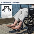 thumbnail image 3 of Silla de ruedas Drive Medical Silver Sport 2 con varios estilos de brazos y opciones de montaje frontal, color negro, 18 pulgadas, 3 of 5