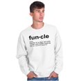 thumbnail image 5 of Funcle Fun Uncle Definition Cool Men's Crewneck Sweatshirt Brisco Brands M, 5 of 6