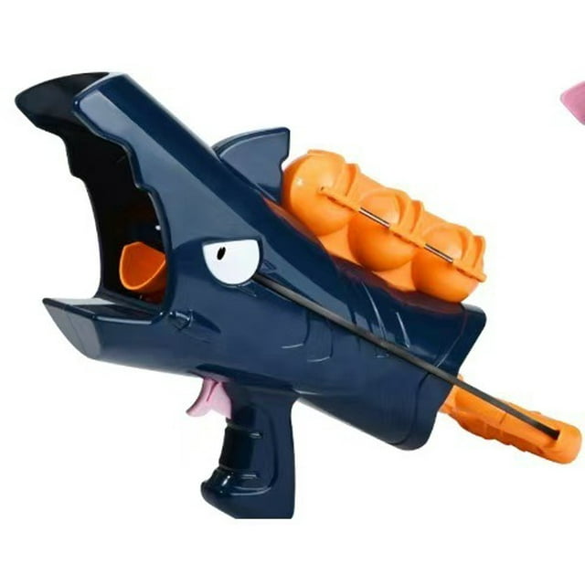 Kids' Shark Snowball Gun, Snowball Launcher, Snowball Soft Ball Launcher, Outdoor Toy for Snowball Fights, Black Shark Snowball Gun