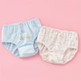 thumbnail image 2 of CYRBOKO Girls Briefs, Lightweight Cotton 2PC Elastic Waist Girls Underwear Light Blue Size 5-7 T, 2 of 3